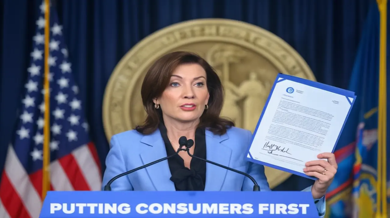 El gobernador de Nueva York, Kathy Hochul, aprobó un presupuesto que ofrece hasta $5.000 en beneficios para las familias.. Foto: Redacción InfoArticulos