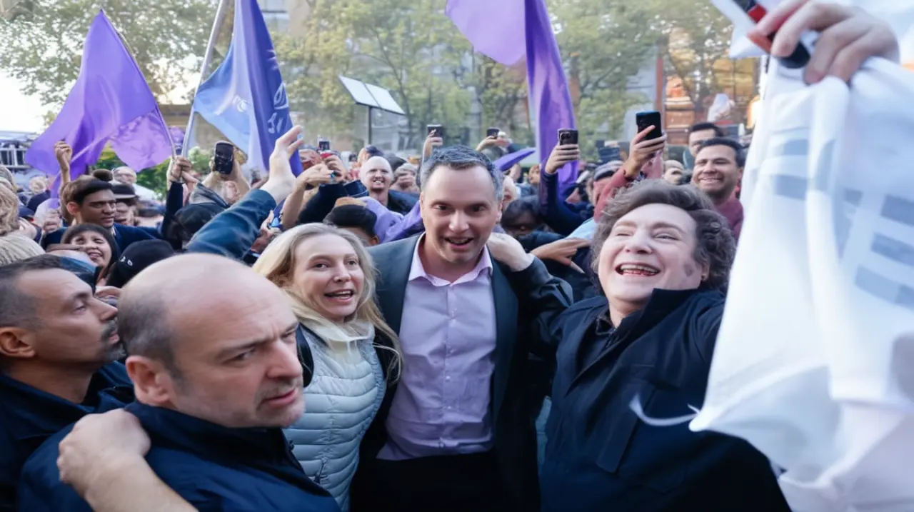 Milei y sus ministros están presentes en la Ciudad, en un momento clave de la campaña para impulsar a Adorni.. Foto: Redacción InfoArticulos