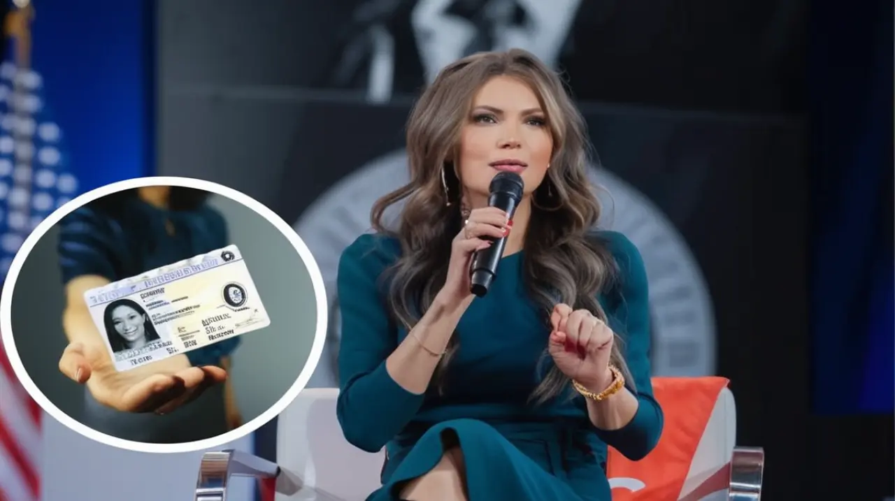 La gobernadora de Dakota del Sur, Kristi Noem, ha confirmado que el proceso de implementación de la Real ID busca identificar y detectar a inmigrantes ilegales en Estados Unidos.. Foto: Redacción In