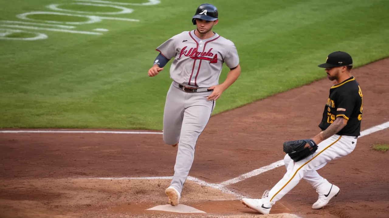 El jugador Olson marcó un jonrón decisivo en la undécima entrada, mientras que los Bravos lograron una victoria de 3-2 sobre los Piratas. Foto: Redacción InfoArticulos