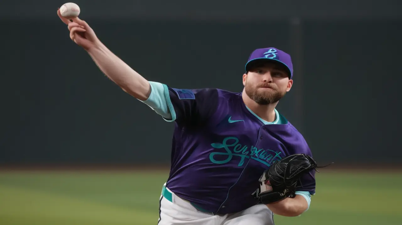 El lanzador Burnes impulsa a los Diamondbacks con una destacada actuación en la carpa, sumando siete entradas sin recibir carrera y llevándolos a una ventaja de 3-0 sobre los Dodgers.. Foto: Redacci