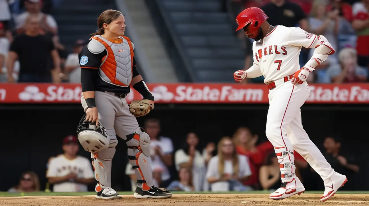 El triple de Lugo en su debut en Grandes Ligas impulsó al equipo de Los Ángeles a una victoria contundente sobre Baltimore con un marcador de 5-2.. Foto: Redacción InfoArticulos