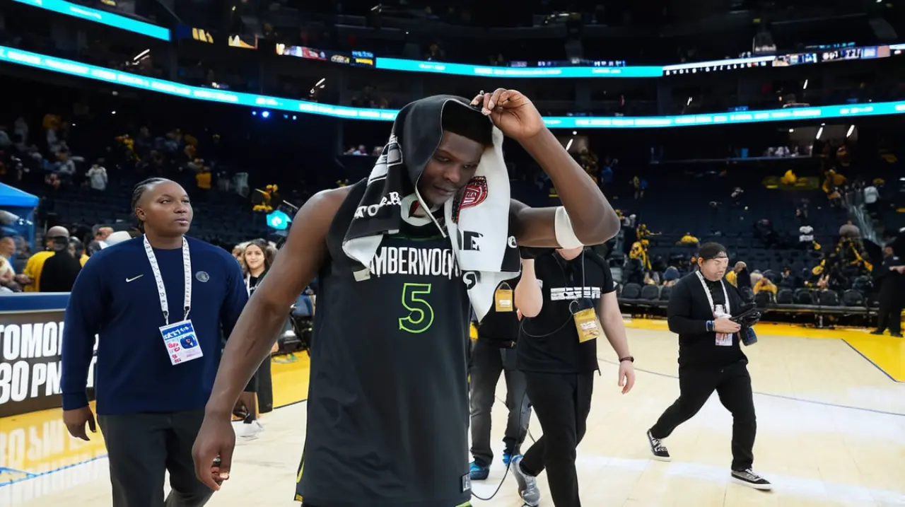 El dúo Edwards-Randle llevó a los Wolves a una victoria de 102-97 contra los Warriors, lo que les dio ventaja de 2-1 en la serie.. Foto: Redacción InfoArticulos