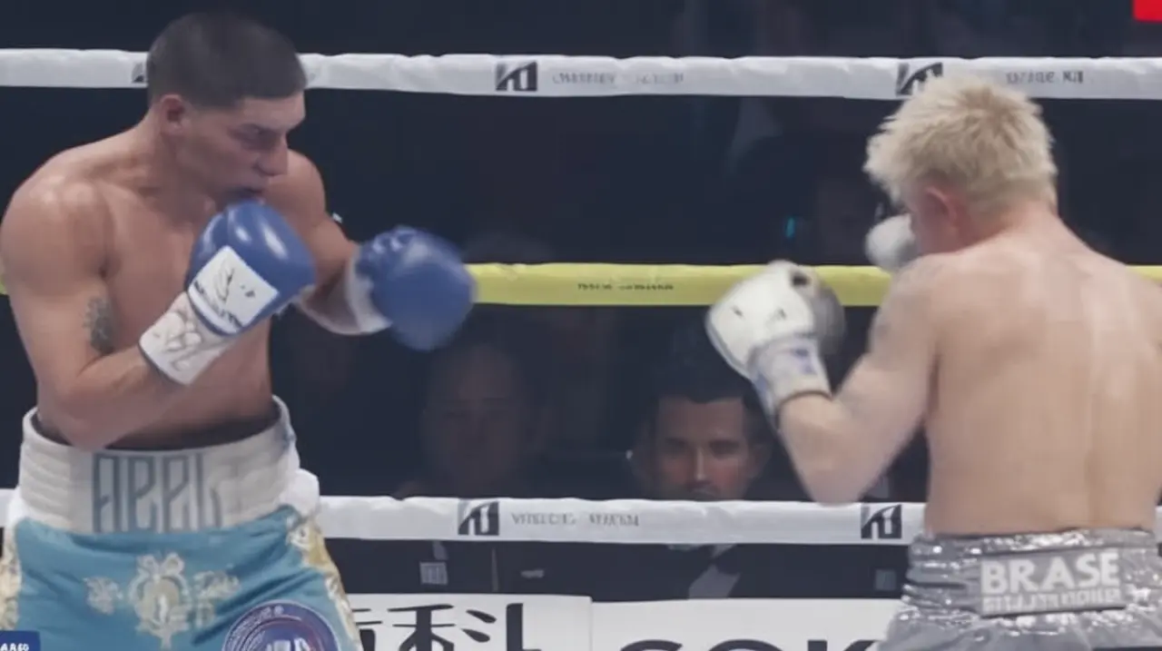El boxeador Fernando "Pumita" Martínez logró una victoria por puntos sobre Kazuto Ioka, manteniendo su título como campeón mundial de peso supermosca de la Asociación Mundial de Boxeo (AMB).. Fot