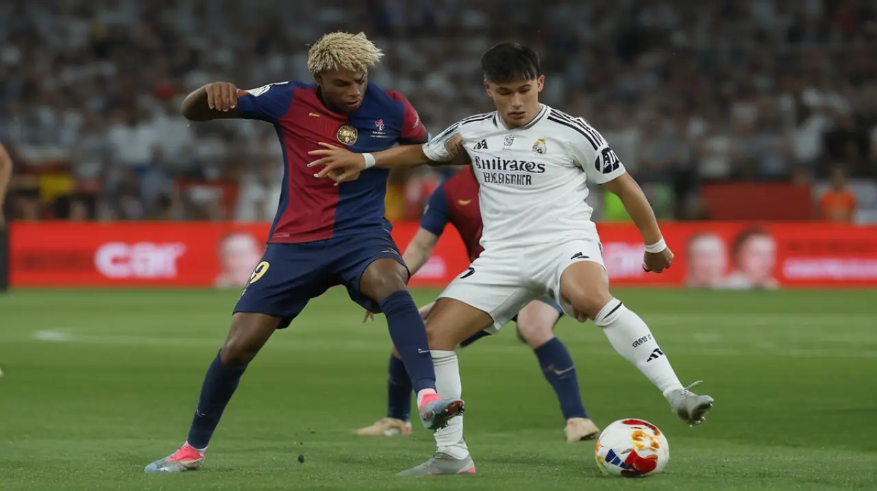 El duelo entre Barcelona y Real Madrid en la Liga española. Foto: Redacción InfoArticulos