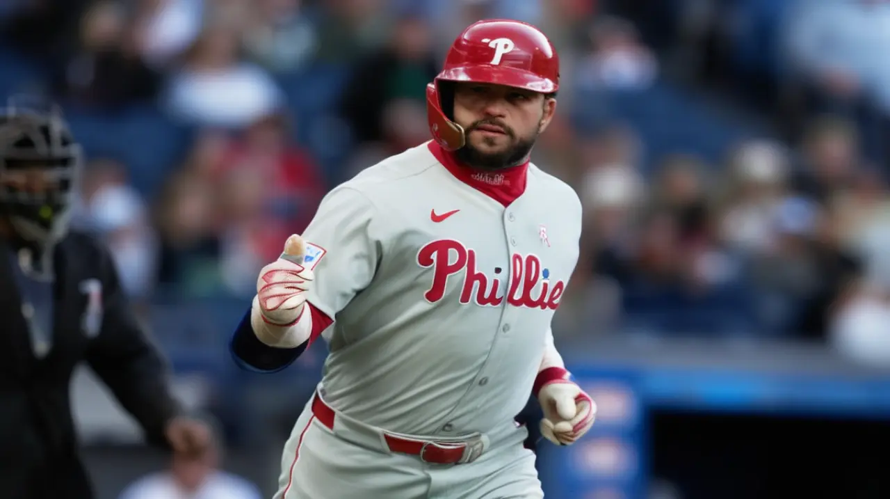 Kyle Schwarber conectó dos jonrones, empatando con Aaron Judge en la lista de líderes en jonrones en una temporada, y los Filis se impusieron 3-0 a los Guardianes. Foto: Redacción InfoArticulos