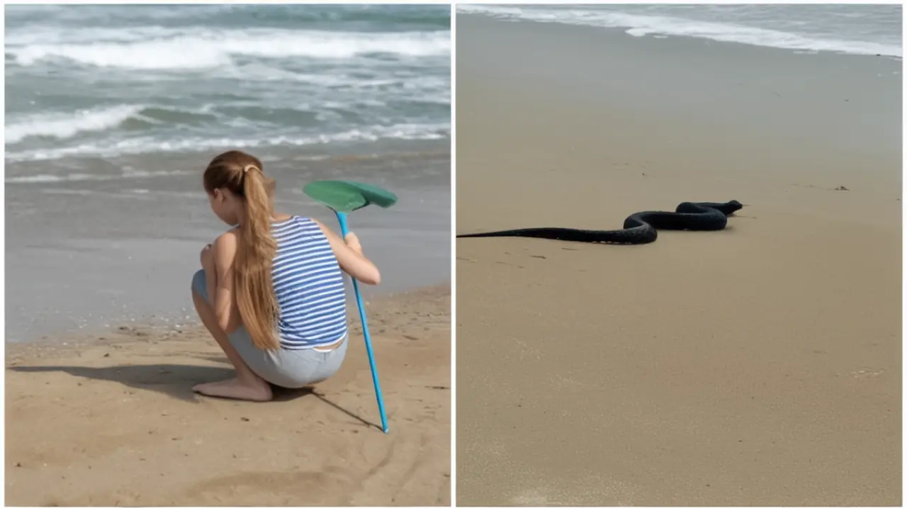 La sorprendente interacción entre una joven y un reptil en la costa de Maryland se ha convertido en un fenómeno en línea.. Foto: Redacción InfoArticulos