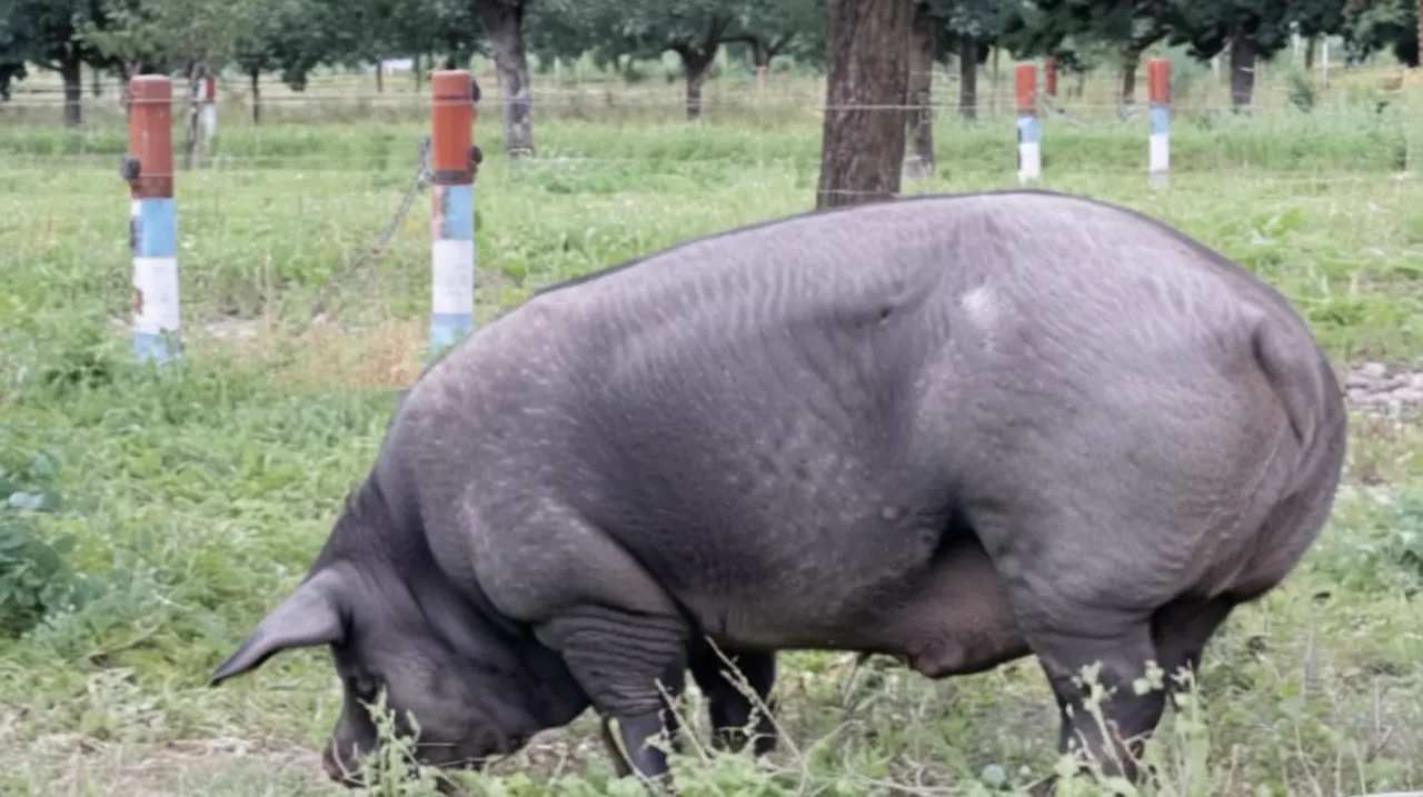 Un descendiente de andaluces se ha destacado por criar cerdos negros y realizar con éxito el tradicional jamón de bellota en Argentina, un logro muy reconocido.. Foto: Redacción InfoArticulos