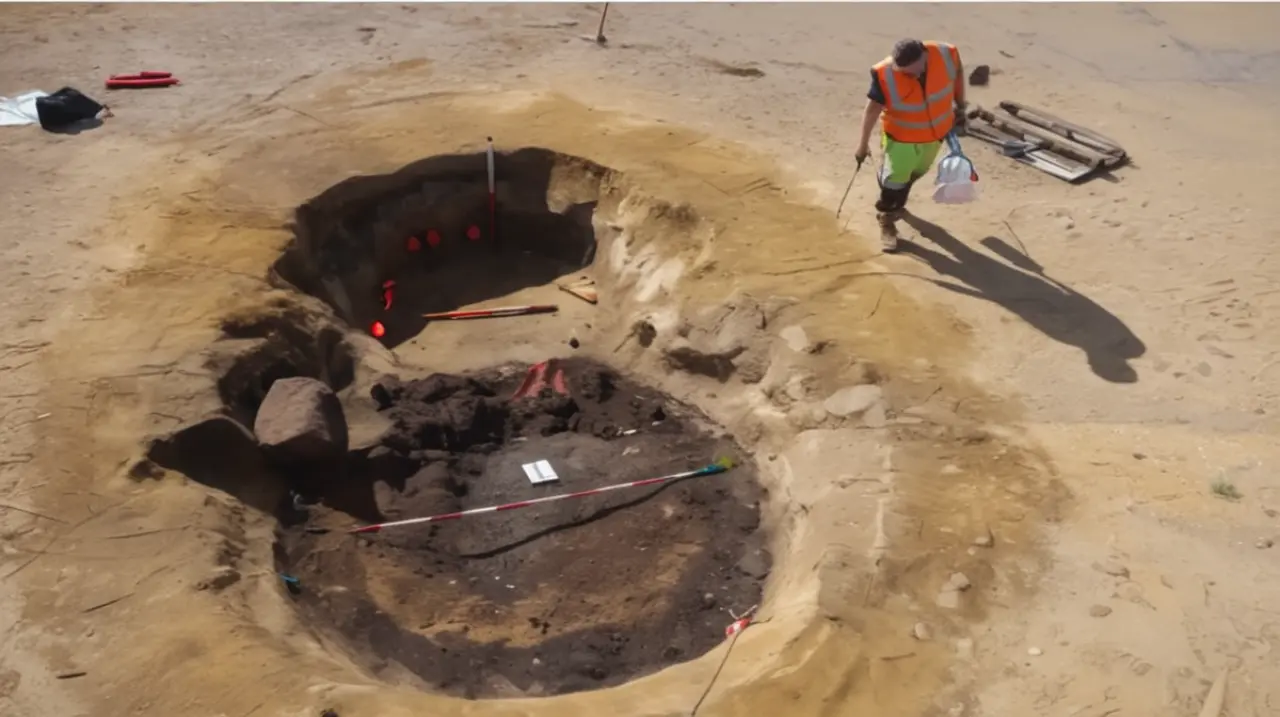 En un lugar que podría ser un campo de golf, los trabajadores descubrieron por azar un valioso legado del pasado.. Foto: Redacción InfoArticulos