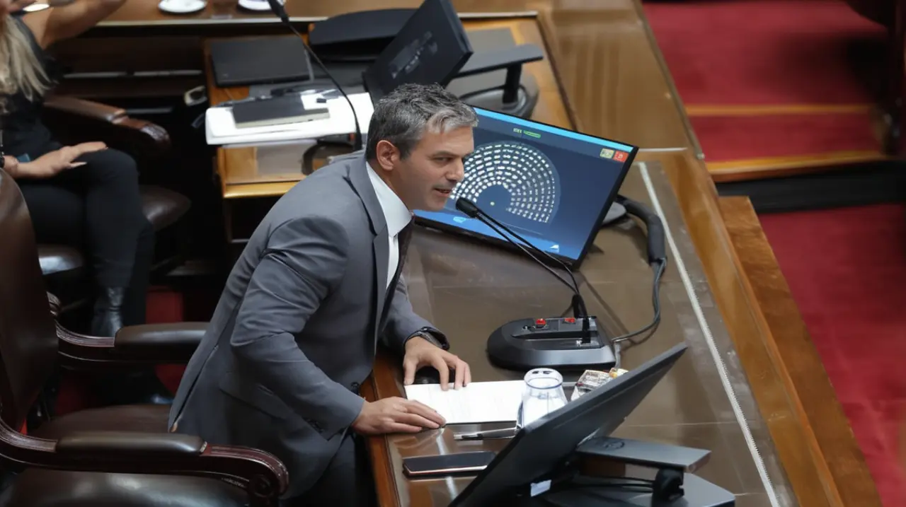 La oposición sigue presionando para que se cite a Luis Caputo y Mariano Caneo Libarona ante el Congreso, pero Martín Menem continúa retrasando la convocatoria.. Foto: Redacción InfoArticulos
