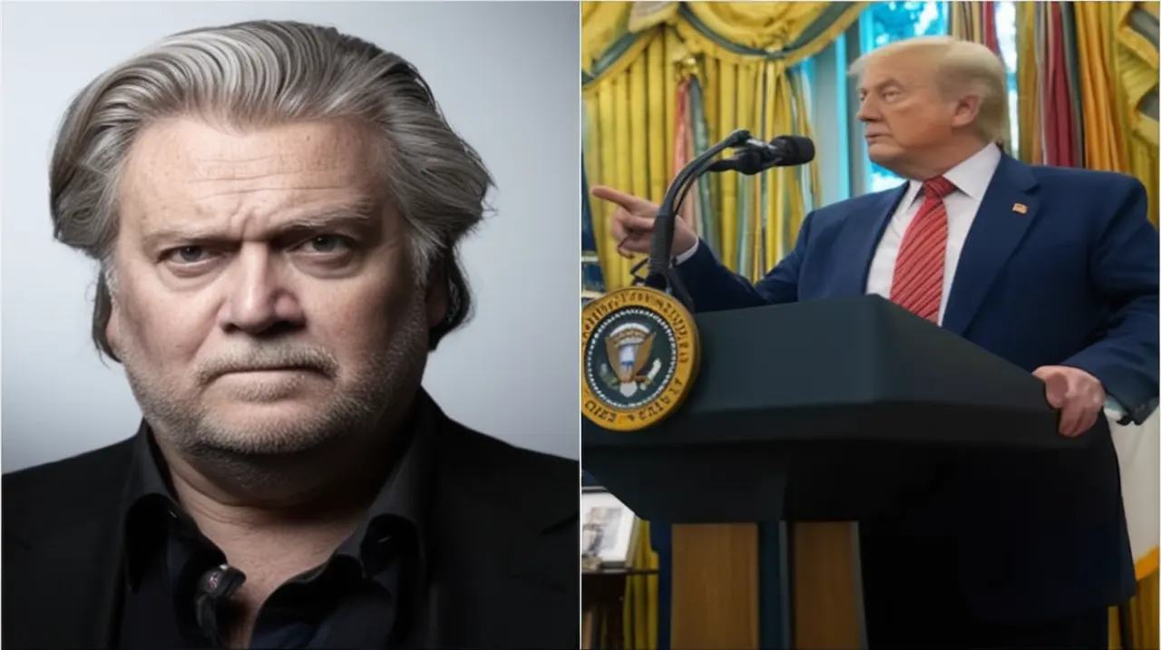¿Un nuevo capítulo en la lucha por los derechos de los migrantes? La crítica de Steve Bannon a la estrategia de Trump: 'Falta de justicia procesal'. Foto: Redacción InfoArticulos