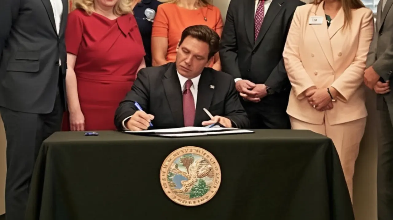 El gobernador Ron DeSantis tendrá que poner su firma en varias leyes importantes que se debatirán en el estado de Florida durante el mes de mayo, afectando a varios sectores de la población.. Foto:
