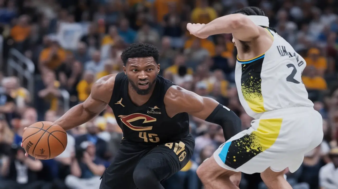 El jugador Donovan Mitchell de los Cavaliers se encuentra en duda después de lesionarse el tobillo izquierdo con un esguince.. Foto: Redacción InfoArticulos
