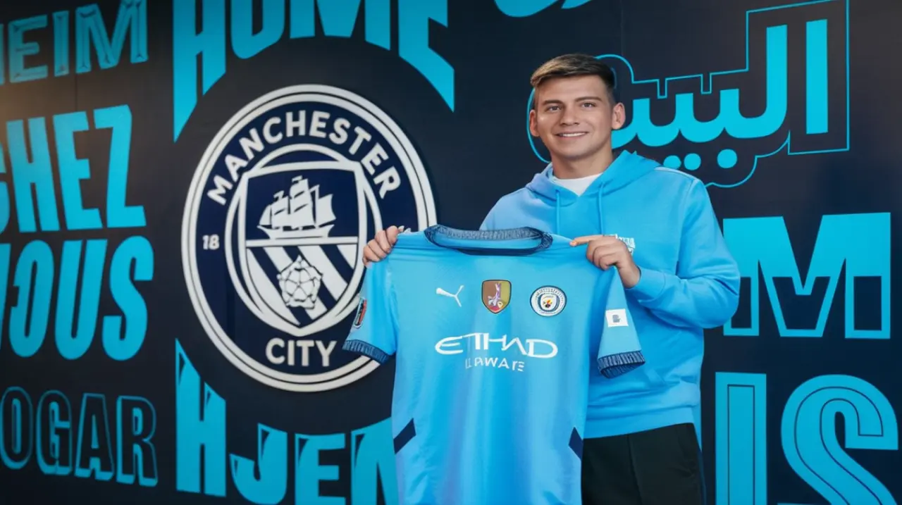 El destino de Echeverri en el Manchester City sigue siendo incierto, pero se especula sobre sus posibilidades para el futuro.. Foto: Redacción InfoArticulos