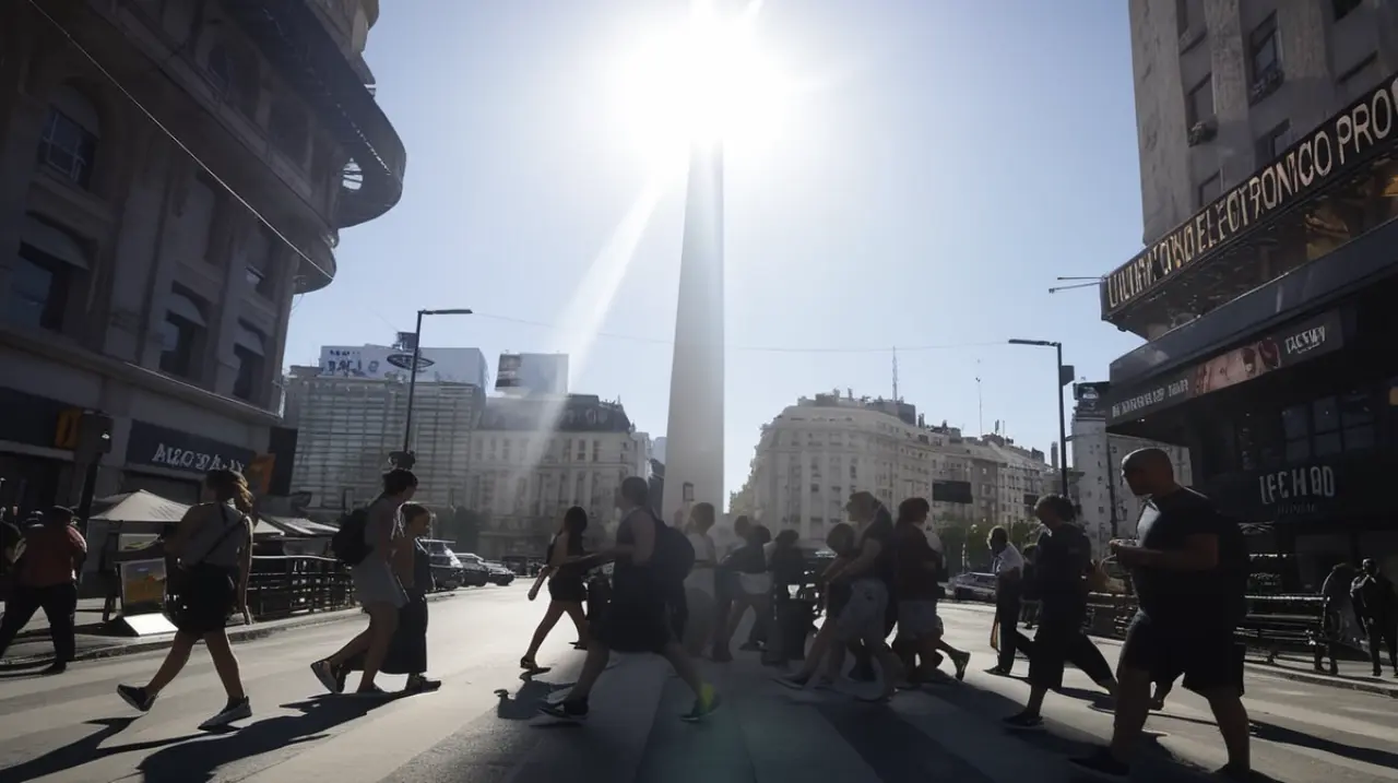 Se prevé un aumento significativo de temperatura en la ciudad de Buenos Aires, lo que podría preceder a una serie de lluvias.. Foto: Redacción InfoArticulos