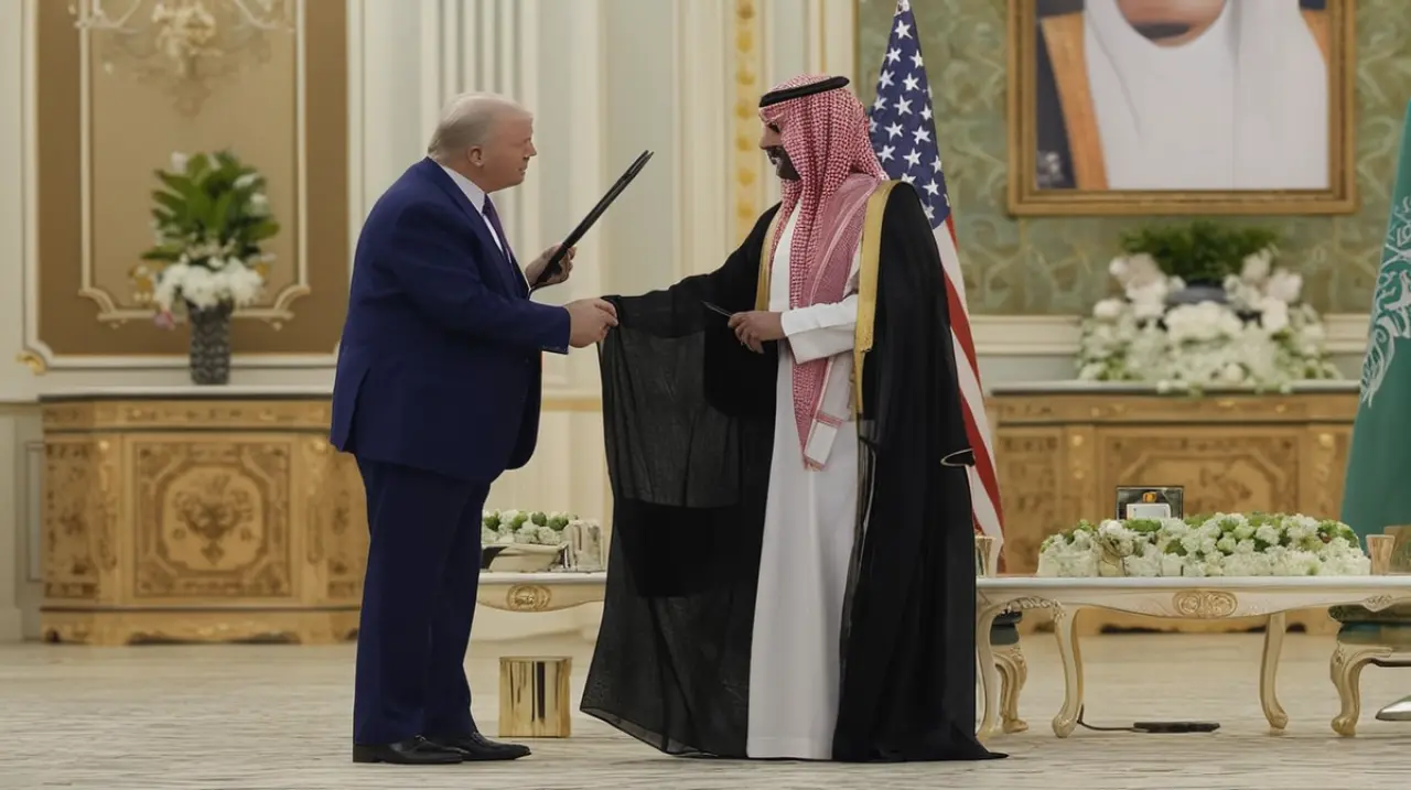El presidente estadounidense, Donald Trump, ha dado un cambio significativo en su política exterior al anunciar el fin de todas las sanciones impuestas a Siria.. Foto: Redacción InfoArticulos