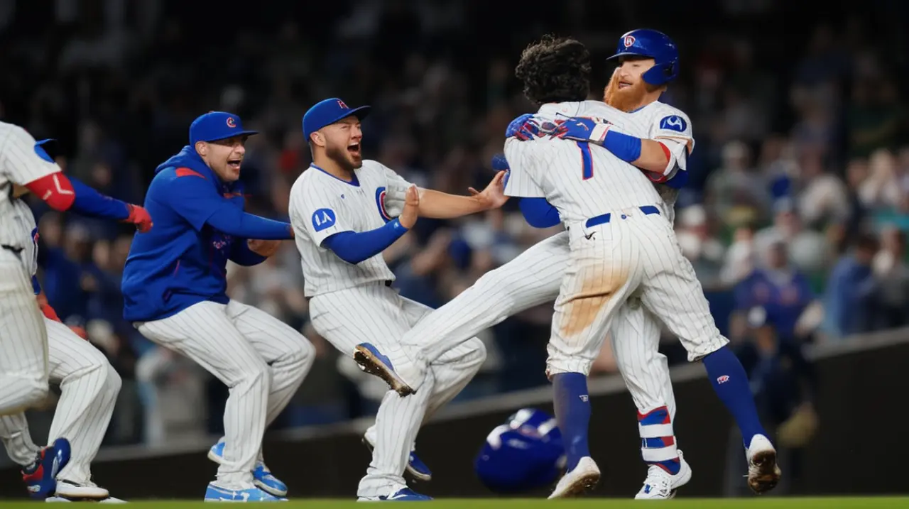 Con un doblete de Hoerner y una carrera de Turner, los Cachorros lograron empatar el marcador en la novena entrada y finalmente vencieron a los Marlins con un resultado de 6-5.. Foto: Redacción InfoA
