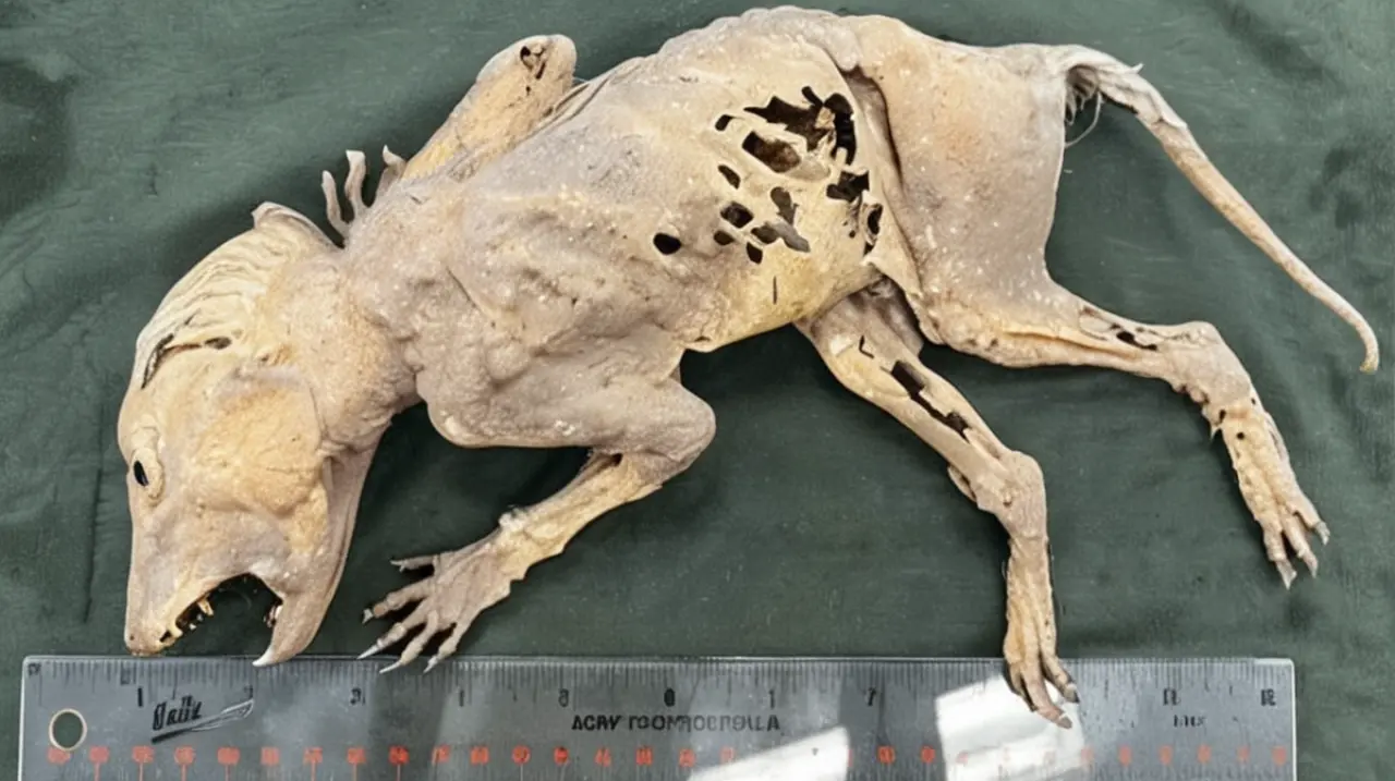 Descubren misterios de un ser inusualmente preservado, con características anatómicas humanas en sus extremidades superiores.. Foto: Redacción InfoArticulos