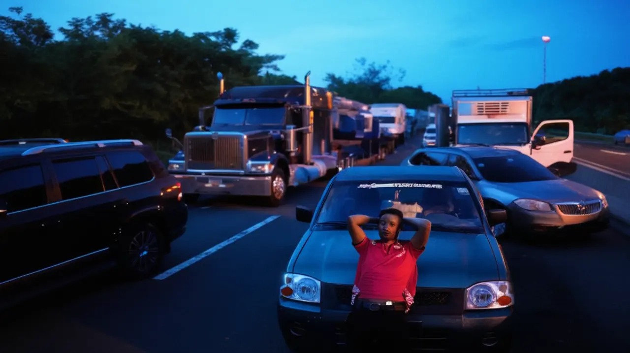 La policía ha liberado la carretera bloqueada por manifestantes que se oponen a las modificaciones en el sistema de pensiones en Panamá.. Foto: Redacción InfoArticulos