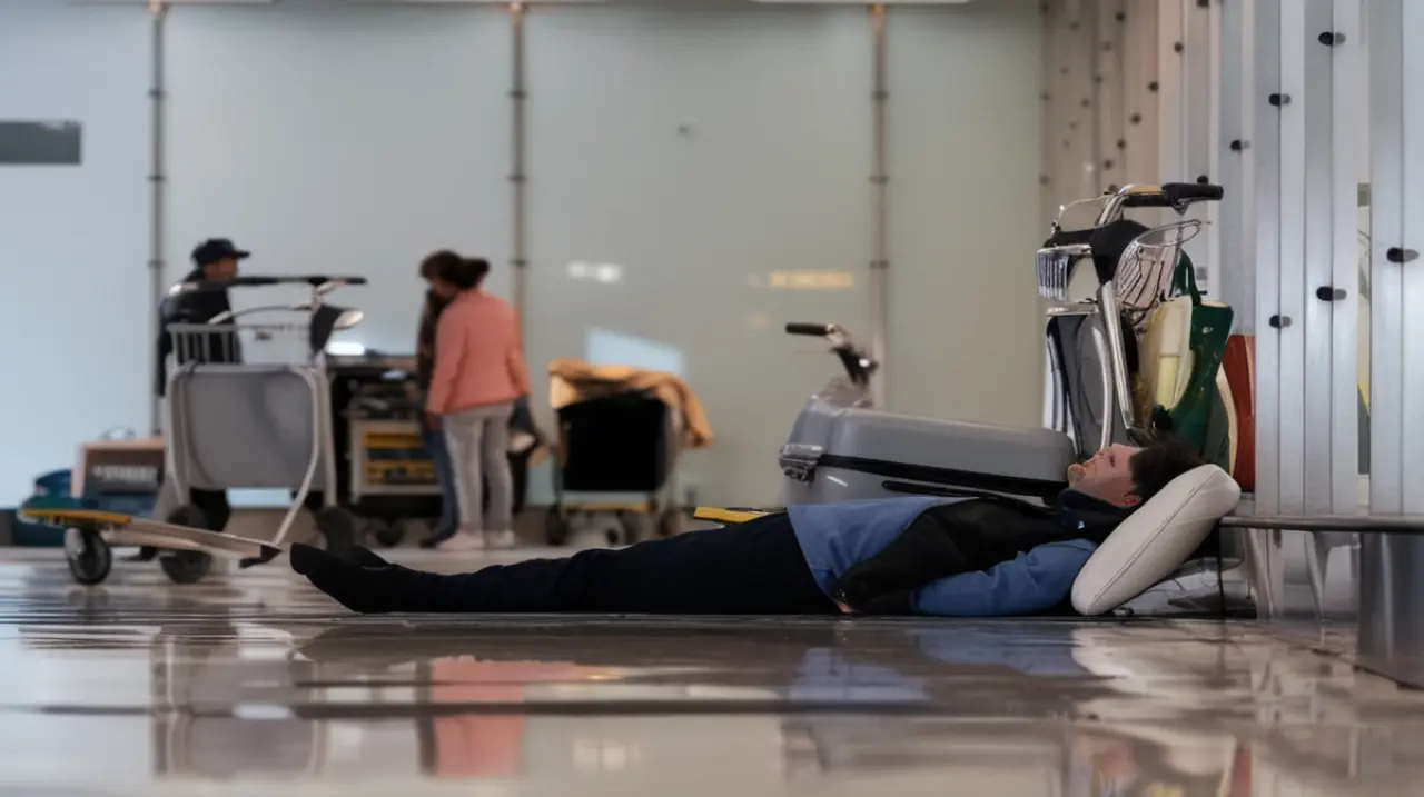 El gobierno español tomará medidas para restringir el acceso al aeropuerto de Madrid debido a la creciente presencia de individuos sin hogar en sus instalaciones.. Foto: Redacción InfoArticulos