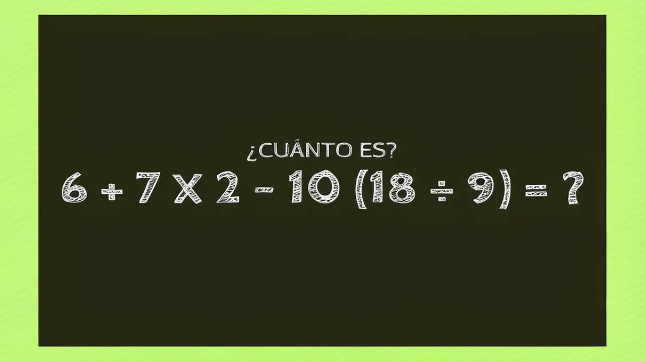 El enigma matemático que poca gente logra resolver sin cometer un error. Foto: Redacción InfoArticulos