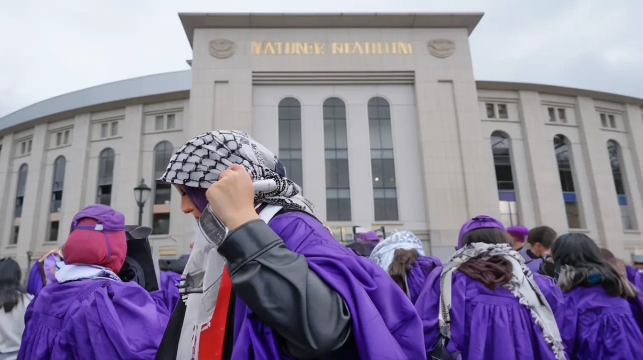 La Universidad de Nueva York (NYU) ha rechazado la concesión del título a un estudiante que hizo críticas a Israel durante su discurso de graduación.. Foto: Redacción InfoArticulos
