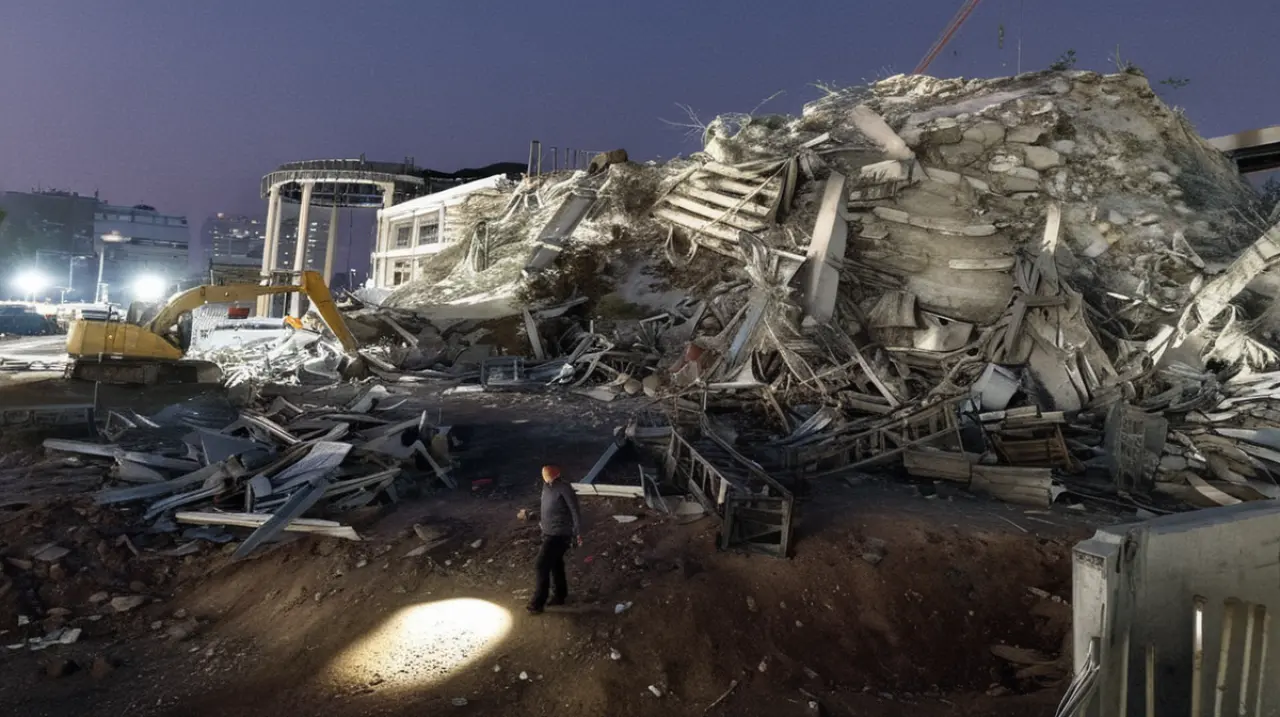 Un empresario tailandés ha sido detenido por su presunta responsabilidad en el derrumbe de un edificio durante el terremoto, debido a una supuesta falta de medidas de seguridad adecuadas.. Foto: Reda