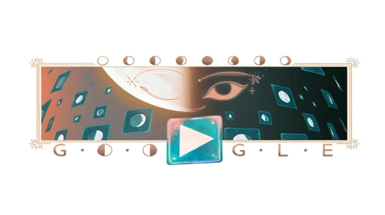 La empresa tecnológica Google homenajea a la media luna de mayo con una animación especial en su página principal.. Foto: Redacción InfoArticulos
