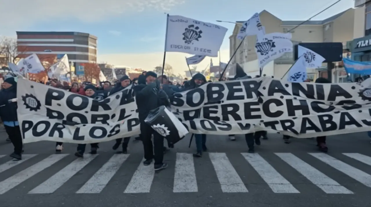 En Tierra del Fuego, todos los gremios se han unido en una acción conjunta para llevar a cabo un paro general en apoyo a la industria y al empleo.. Foto: Redacción InfoArticulos