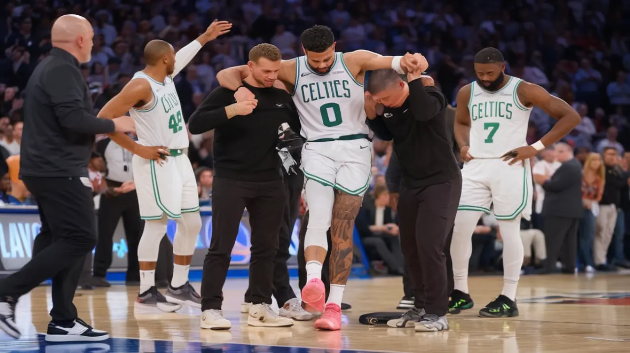 El jugador Jayson Tatum ya ha recuperado su condición física después de ser atendido en el hospital, lo que le permitirá regresar a la cancha para enfrentar al equipo rival Knicks en un encuentro 
