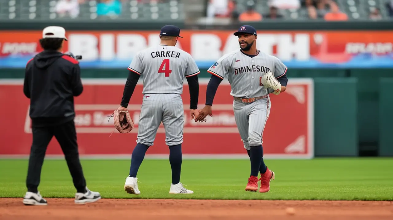 Los Mellizos causan baja a Buxton y Correa para el arranque de la serie contra los Cerveceros después de un choque en el jardín.. Foto: Redacción InfoArticulos