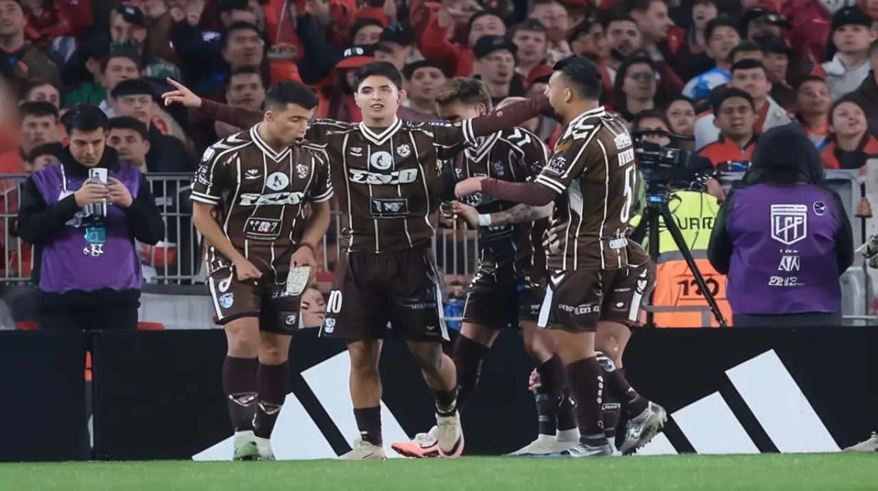 El golazo del talentoso volante, quien surgió en Boca Juniors, abrió la cuenta en el partido entre River y Platense.. Foto: Redacción InfoArticulos