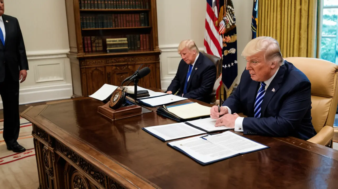 El presidente Trump está ejerciendo presión sobre los republicanos para que respalden su ambicioso plan de presupuesto.. Foto: Redacción InfoArticulos