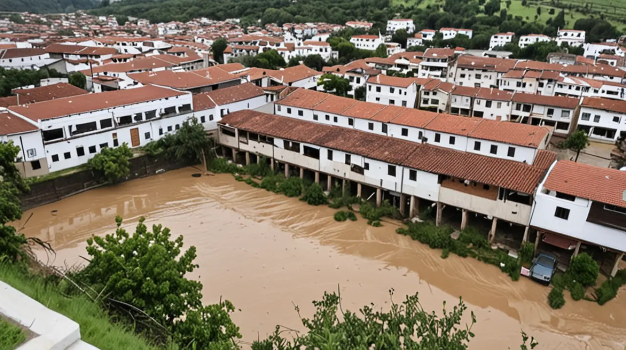 El pueblo de Bonaerense se vio afectado por las inundaciones, que fueron las más importantes en los últimos 103 años. La lluvia fue intensa y causó daños significativos en el lugar.. Foto: Redacción I