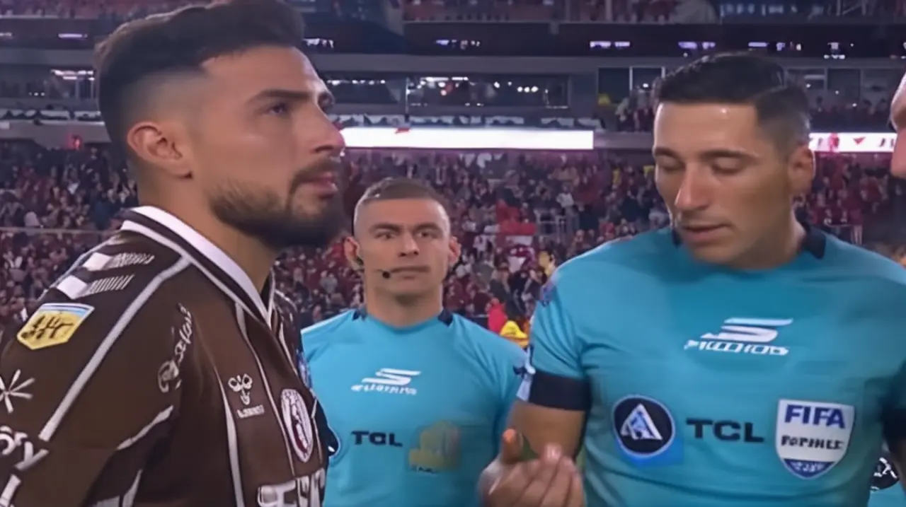El incidente entre el entrenador de Platense y el árbitro en la definición por penales se convirtió en un tema de debate en las redes sociales.. Foto: Redacción InfoArticulos