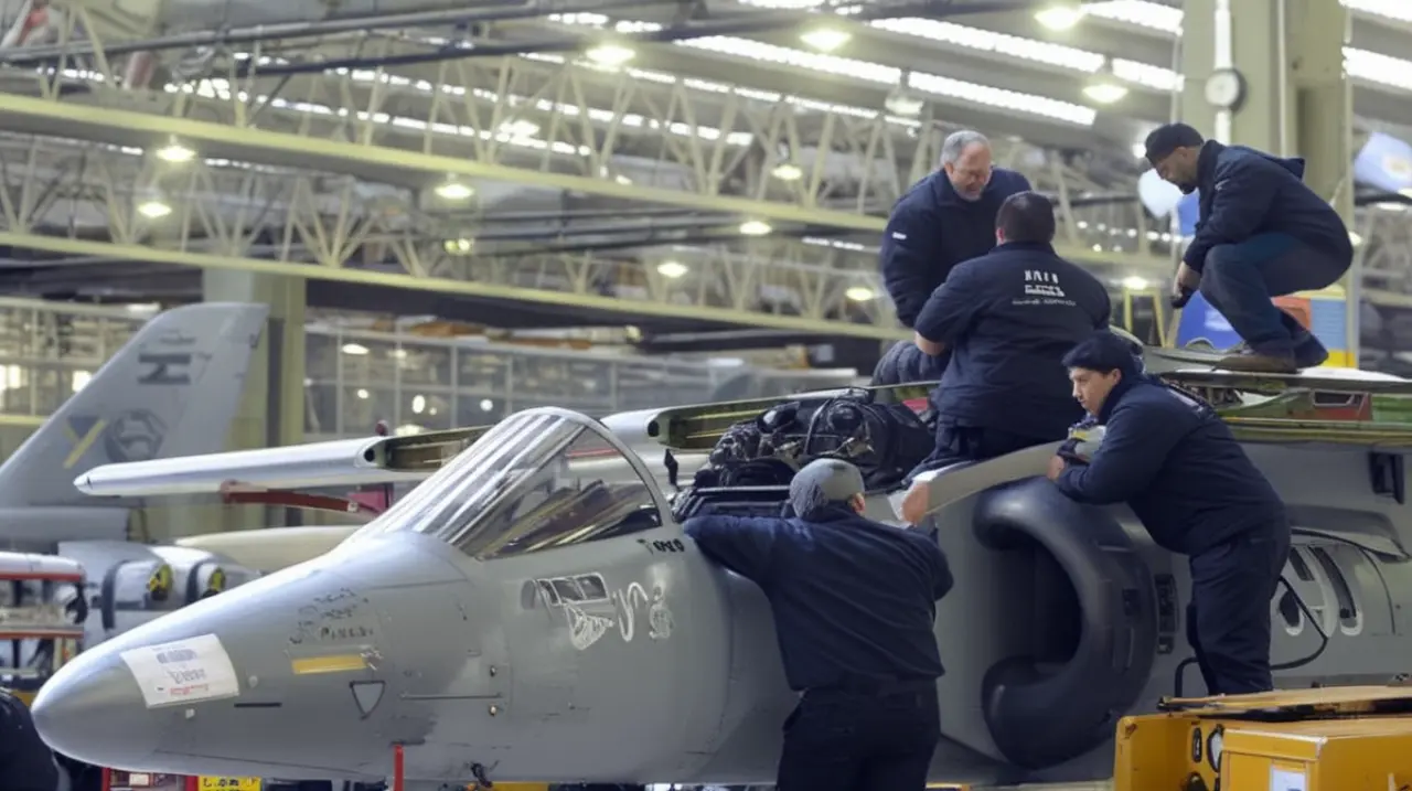 La fábrica de aviones del Estado ha suspendido sus operaciones y está dispuesta a financiar la mitad de los sueldos de sus empleados.. Foto: Redacción InfoArticulos