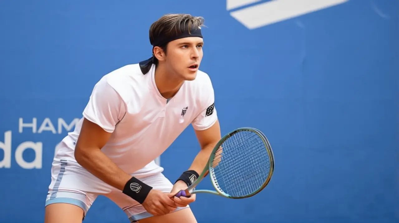 El argentino Tomás Etcheverry logra triunfos, tranquilidad y fe en sí mismo en el torneo ATP 500 de Hamburgo.. Foto: Redacción InfoArticulos
