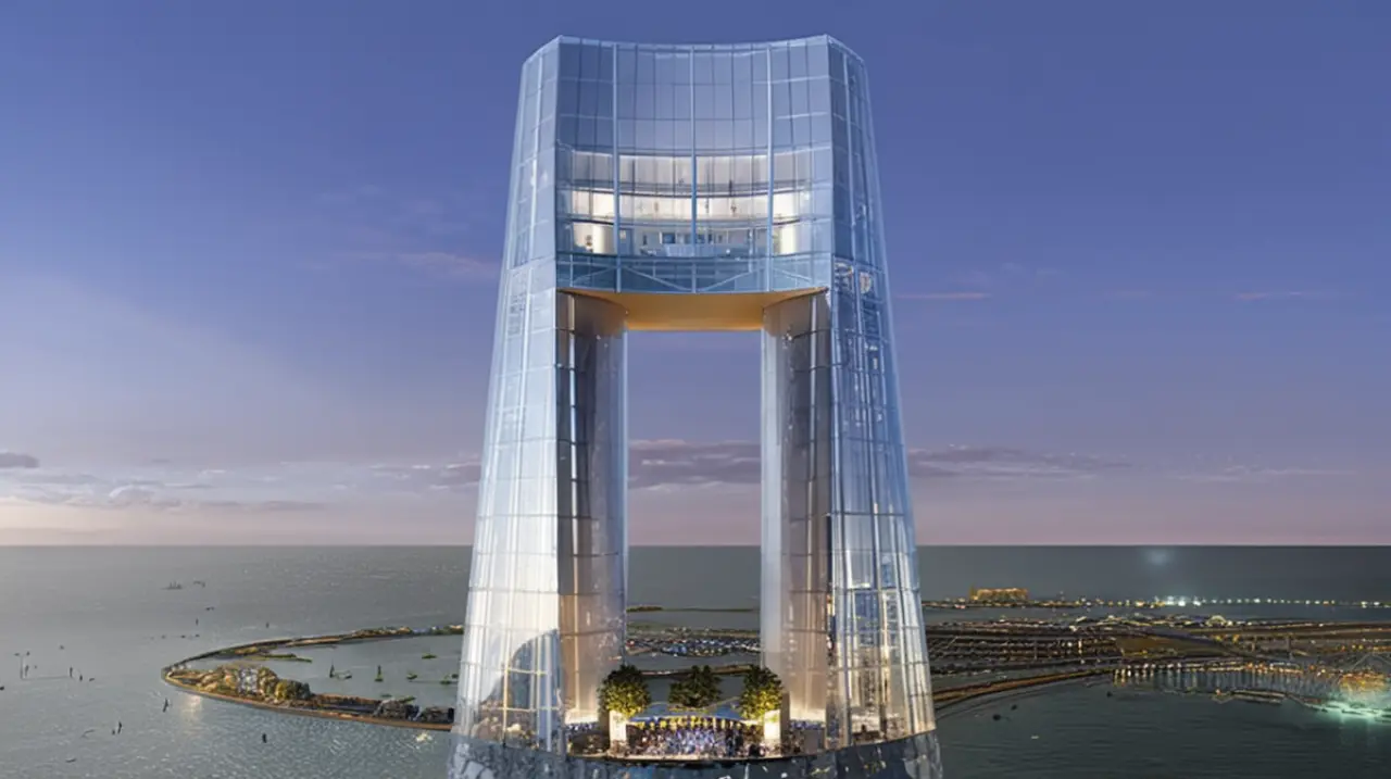 La ciudad de Dubái estrenará pronto un emblemático hotel que cuenta con una impresionante piscina al aire libre, catalogada como la más alta del planeta.. Foto: Redacción InfoArticulos
