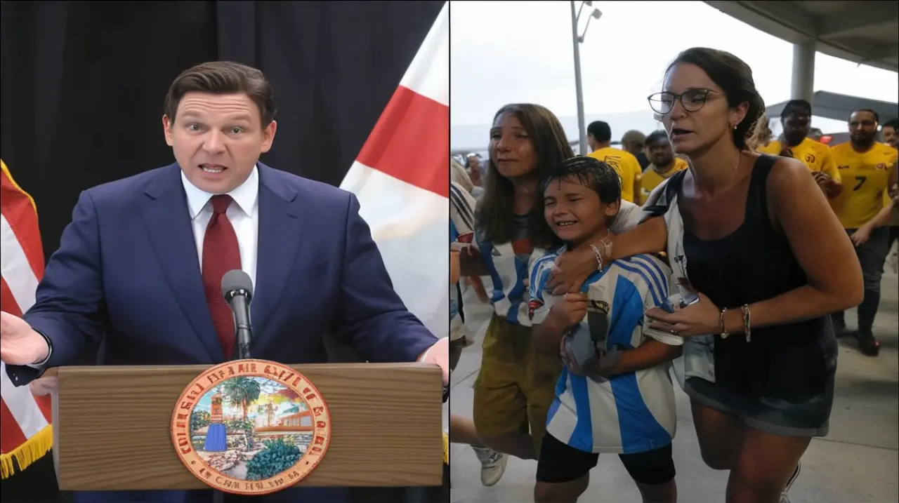 El gobernador Ron DeSantis ha aprobado una ley en Florida que podría llevar a varios individuos ante la justicia en el año 2026, tras los sucesos relacionados con la Copa América.. Foto: Redacción