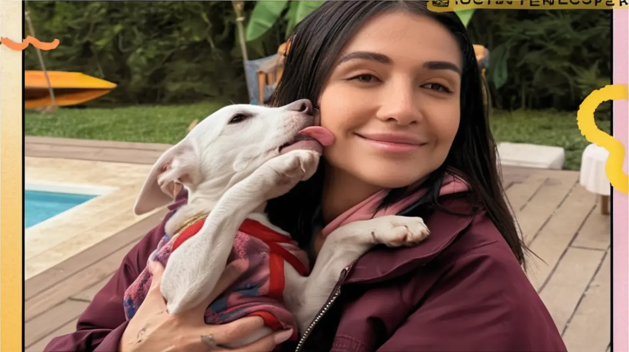 La actitud solidaria de María Becerra con los cinco perros que estuvieron a punto de perder la vida debido a las inundaciones en el barrio de Campana.. Foto: Redacción InfoArticulos