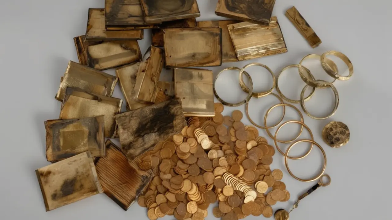 Un grupo de senderistas descubrió un tesoro escondido en la montaña, compuesto por valiosas joyas, monedas de oro y artefactos antiguos.. Foto: Redacción InfoArticulos