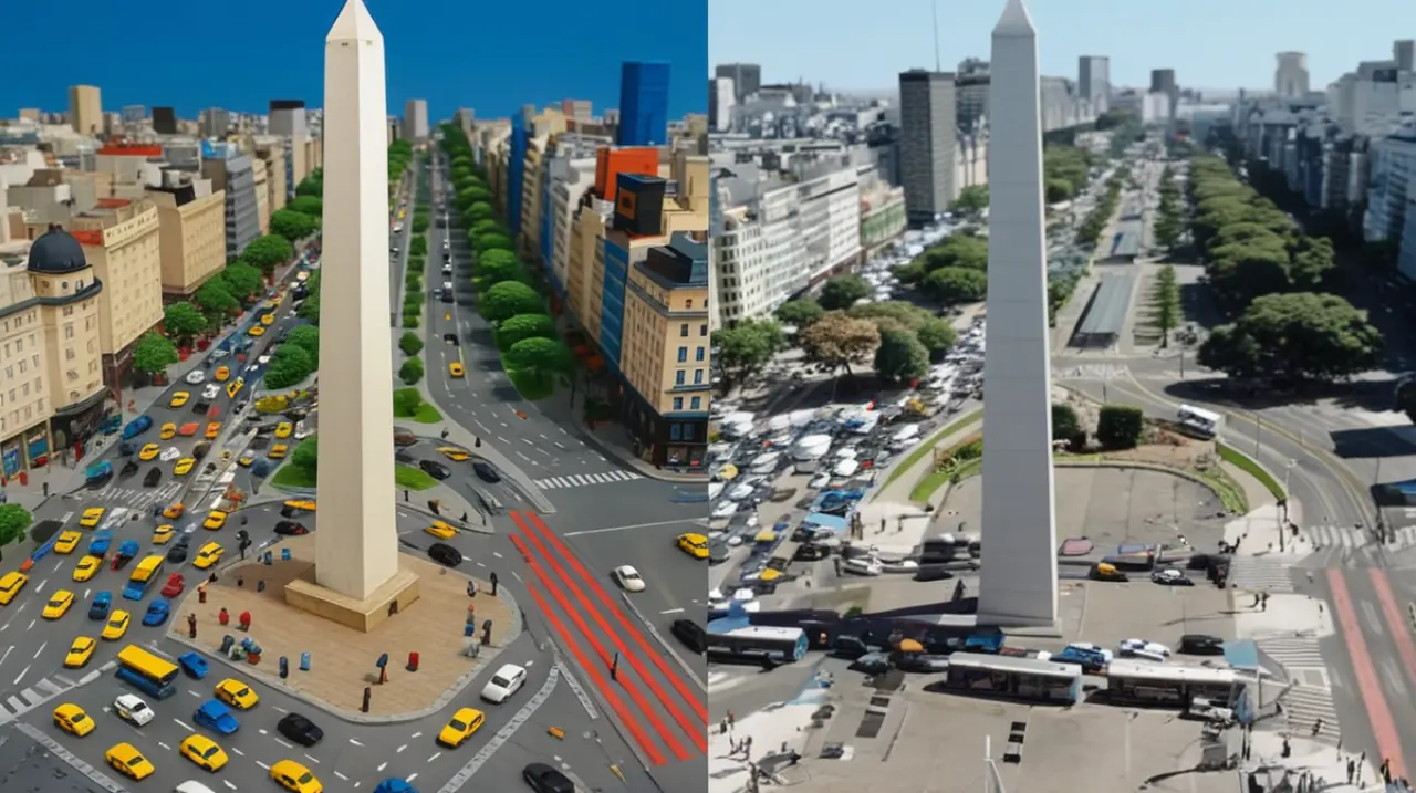 El Obelisco se transformó en un modelo de juguete en la versión virtual de ChatGPT.. Foto: Redacción InfoArticulos