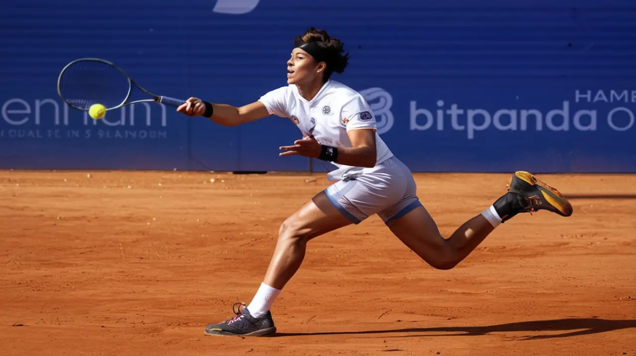El tenista argentino Tomás Etcheverry cayó derrotado ante el italiano Flavio Cobolli en las semifinales del torneo de Hamburgo.. Foto: Redacción InfoArticulos