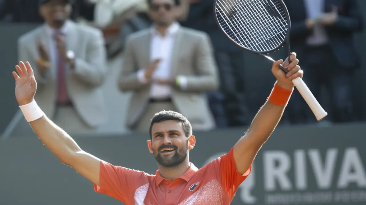 El serbio Novak Djokovic alcanzó un hito importante en su carrera al ganar el título en Ginebra, lo que le permitió llegar a la cifra de 100 títulos en total.. Foto: Redacción InfoArticulos