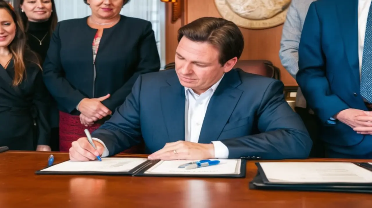 El gobernador Ron DeSantis ha firmado una controvertida ley en Florida que altera el proceso electoral en el estado.. Foto: Redacción InfoArticulos