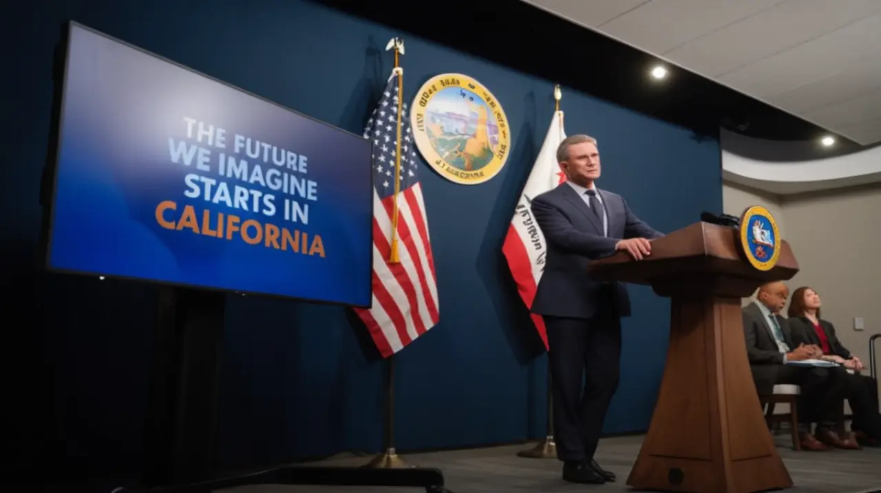 El gobernador de California, Gavin Newsom, busca concluir un ambicioso proyecto de infraestructura por valor de US$20.000 millones antes de dejar su cargo.. Foto: Redacción InfoArticulos