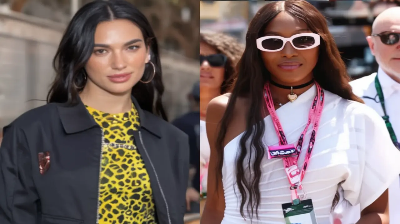 Las celebridades que asistieron al Gran Premio de Mónaco incluyen a Dua Lipa y Naomi Campbell.. Foto: Redacción InfoArticulos