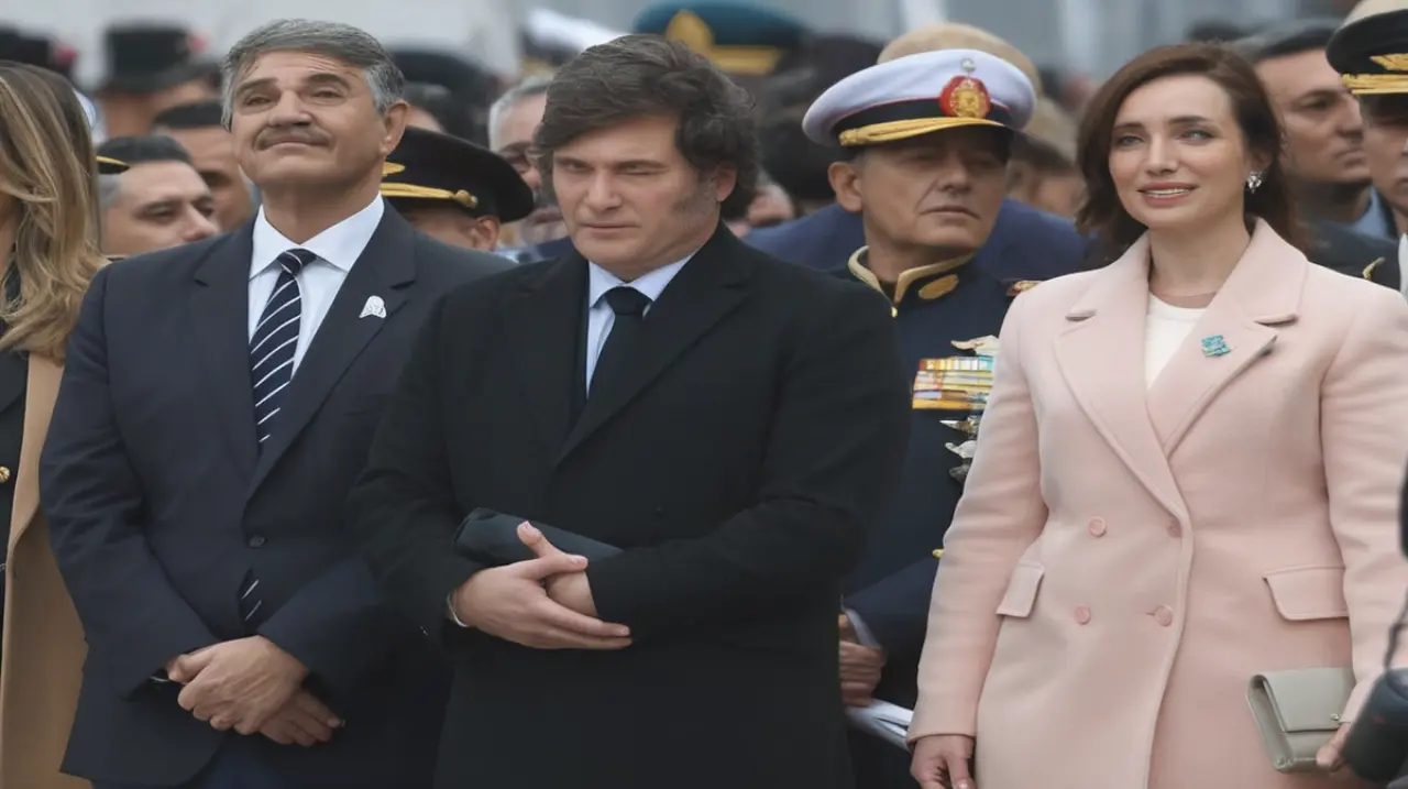 El candidato presidencial Javier Milei se enfrenta a la imagen reflejada en el matrimonio Kirchner. Foto: Redacción InfoArticulos