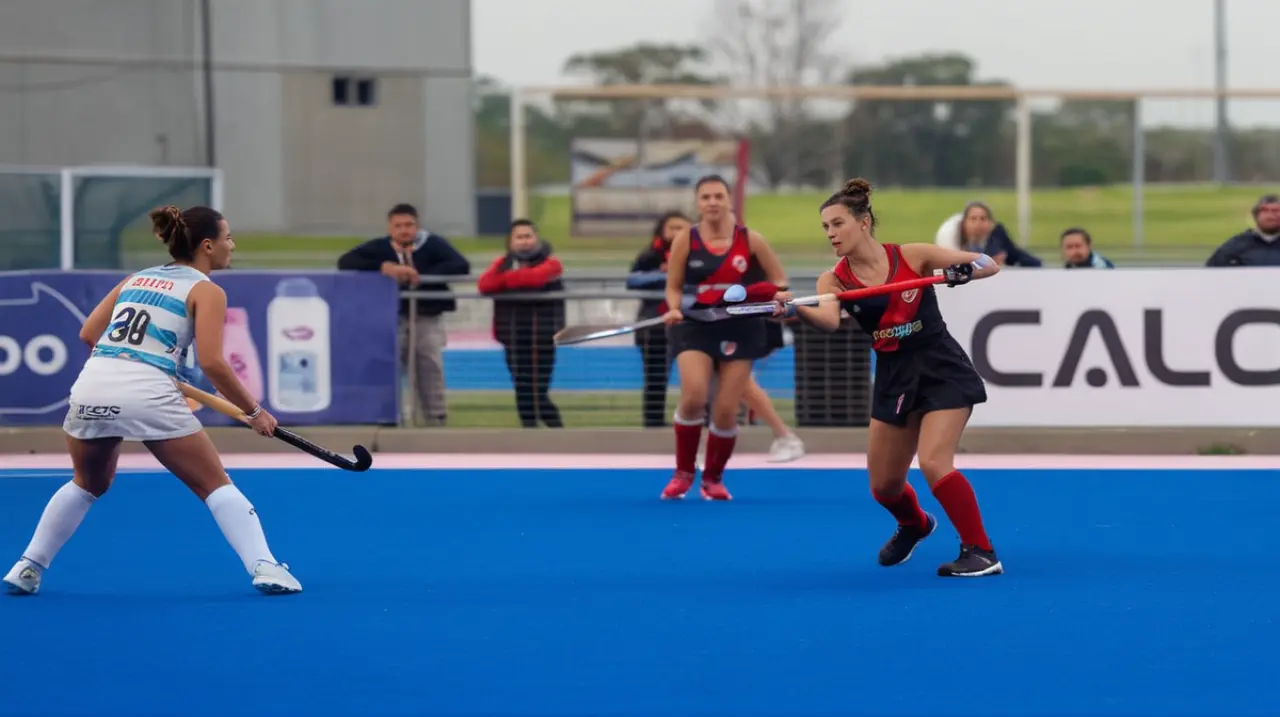 El equipo de Metropolitanos de hockey, River, sigue en la búsqueda de superar a GEBA, aunque enfrentó una dura competencia contra Ciudad.. Foto: Redacción InfoArticulos
