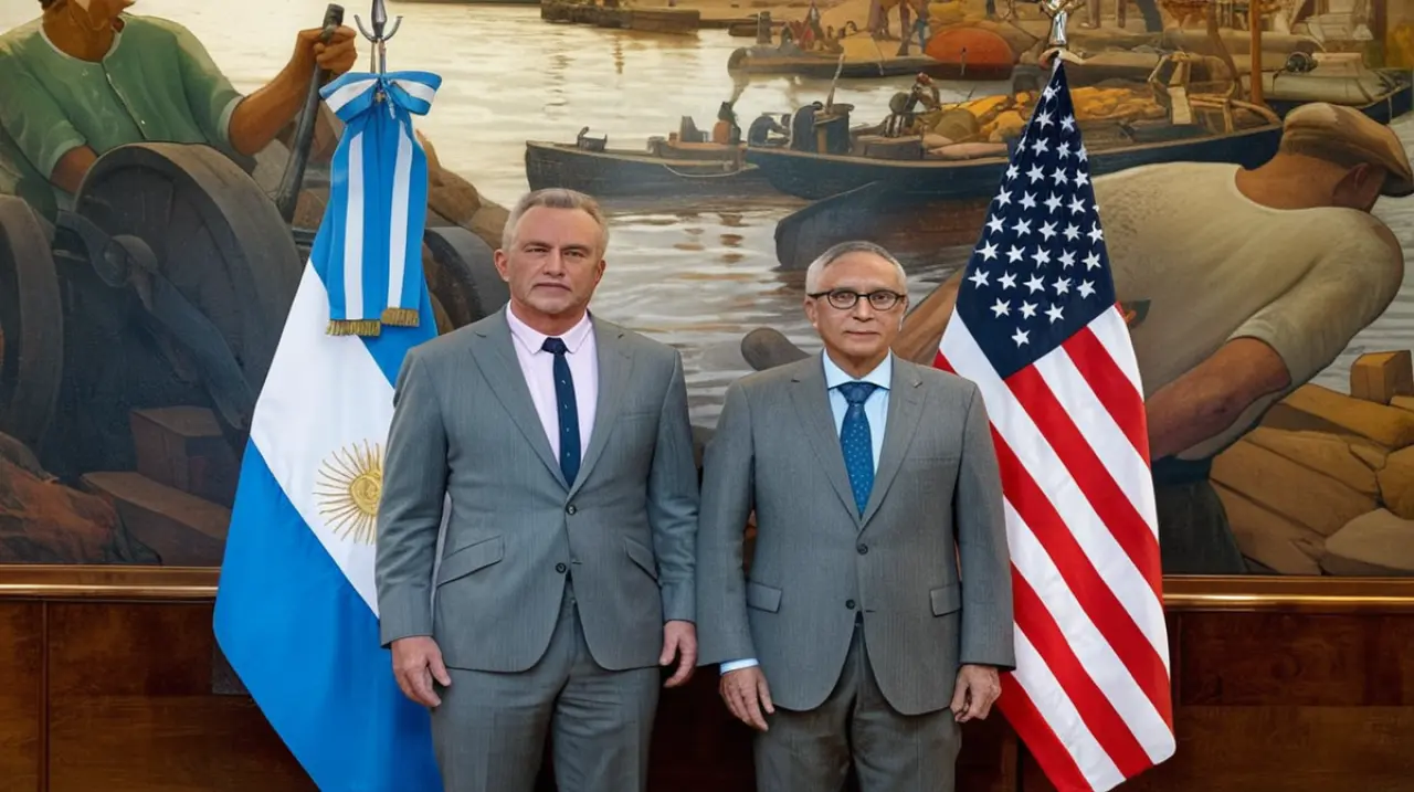 El titular de la cartera de salud del gobierno estadounidense sostuvo una reunión privada con su par argentino en la residencia oficial.. Foto: Redacción InfoArticulos